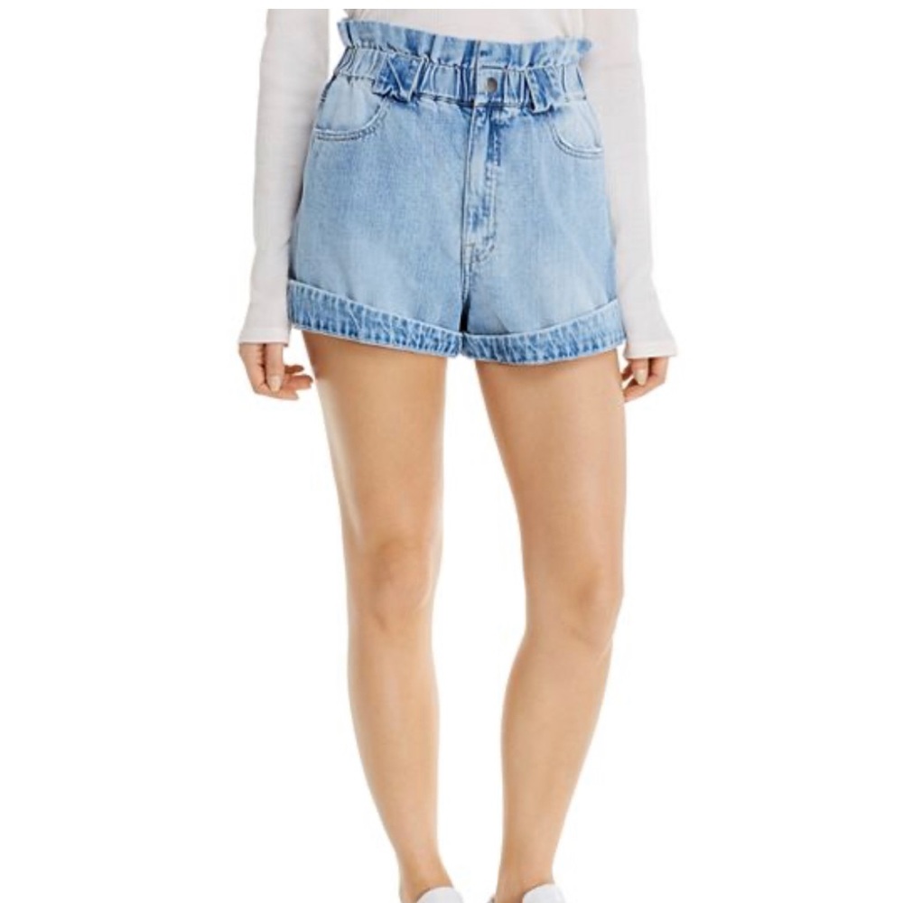 Pistola Paper Bag Denim Shorts